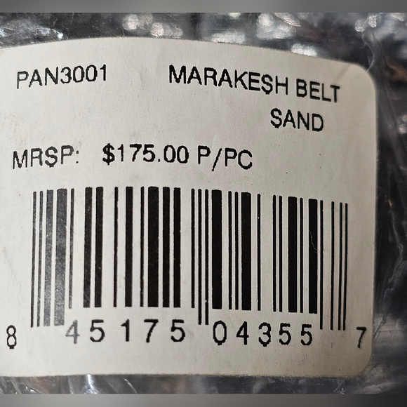 *HP* Anthropologie Cocobelle Marrakesh Belt In Sand OS NWT MRSP $175. - Picture 11 of 11